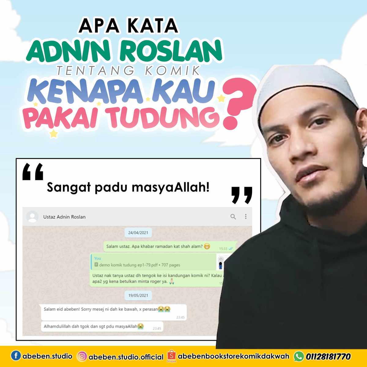 Preorder Set Komik KENAPA KAU PAKAI TUDUNG x HINGGA SAAT
